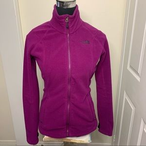 The North Face Purple Soft Fleece Zipped Up Jacket Size Small